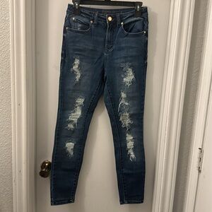 Jennifer Lopez high rise skinny jeans